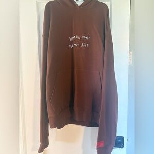 Brown CHNGE Hoodie “Women Don’t Owe You Shit”